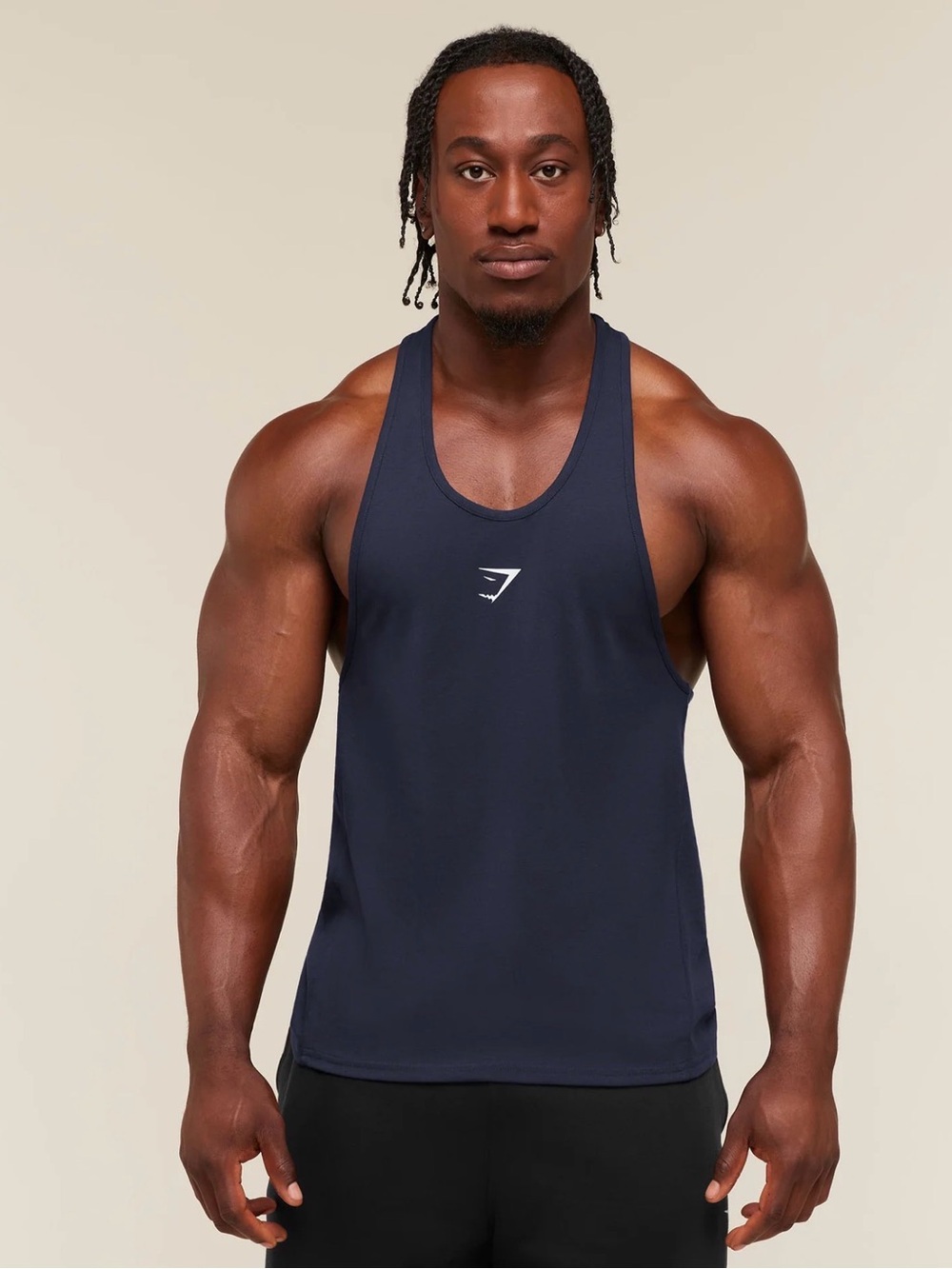 Gymshark Navy Blue CRITICAL 2.0 STRINGER